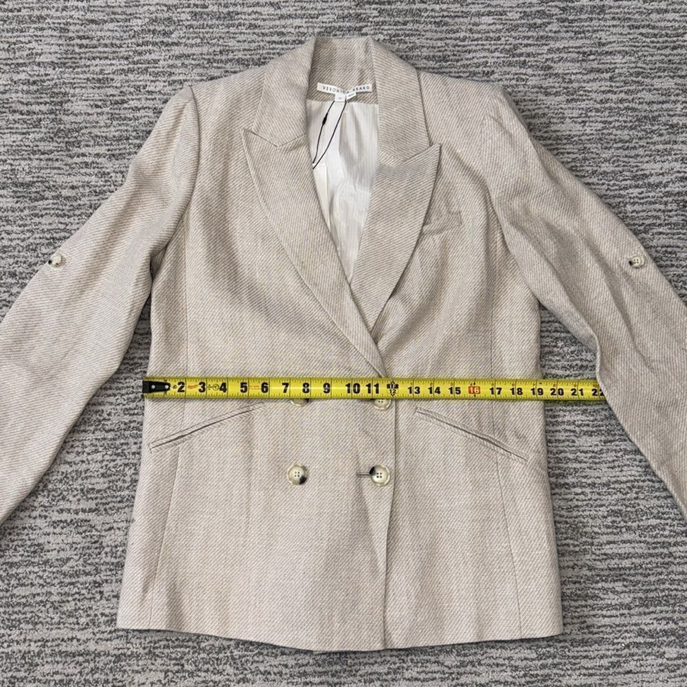 NWT Veronica Beard PARINETI DICKEY Linen
JACKET Color STONE Size 10 Tan - Picture 10 of 15